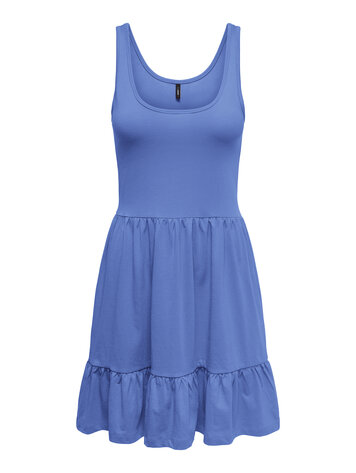 Only FEMMES BLOOM S/L SHORT DRESS ULTRAMARINE