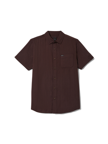 Brixton HOMMES CHARTER SLUB SHIRT CHOCOLATE
