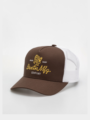 Brixton HOMMES TOLMAN NETPLUS TRUCKER HAT PINECONE BROWN/WHITE