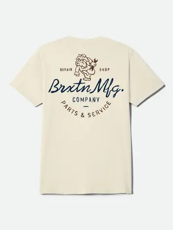 Brixton HOMMES TOLMAN S/S T-SHIRT CREAM