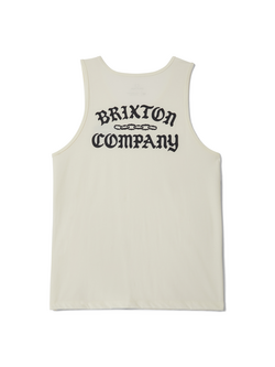 Brixton HOMMES CHAINS TANK TOP OFF WHITE