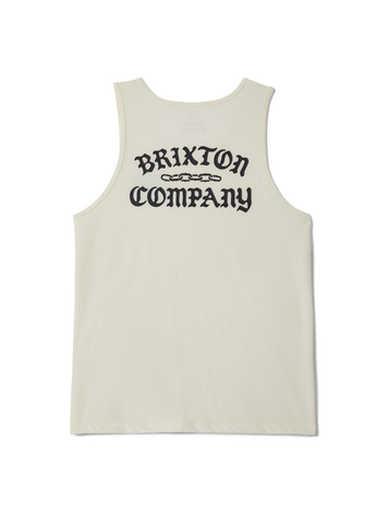 Brixton HOMMES CHAINS TANK TOP OFF WHITE