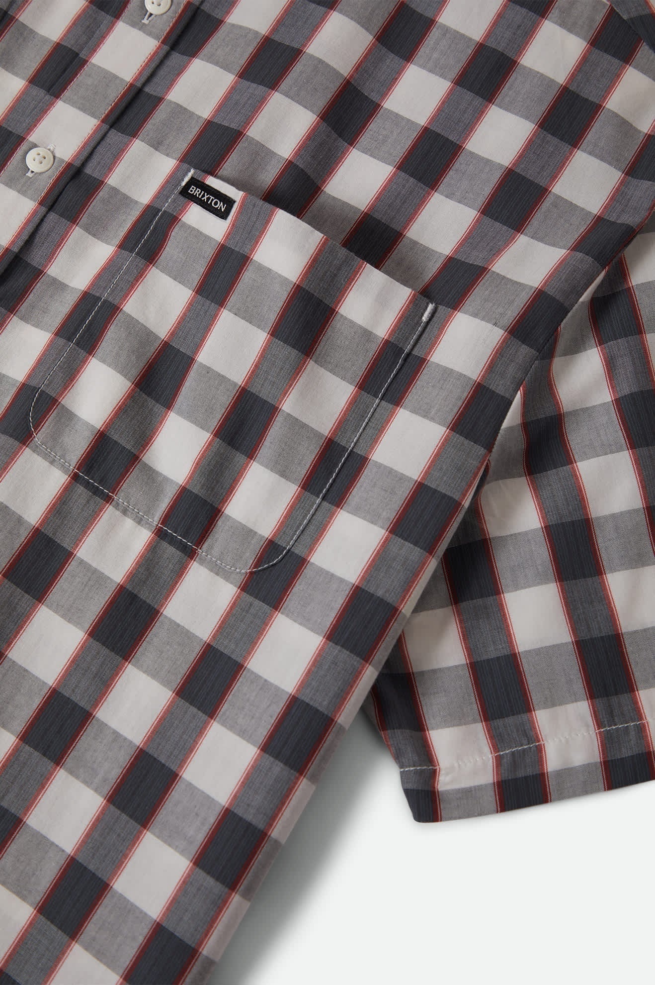 Brixton MEN'S CRU PLAID S/S SHIRT