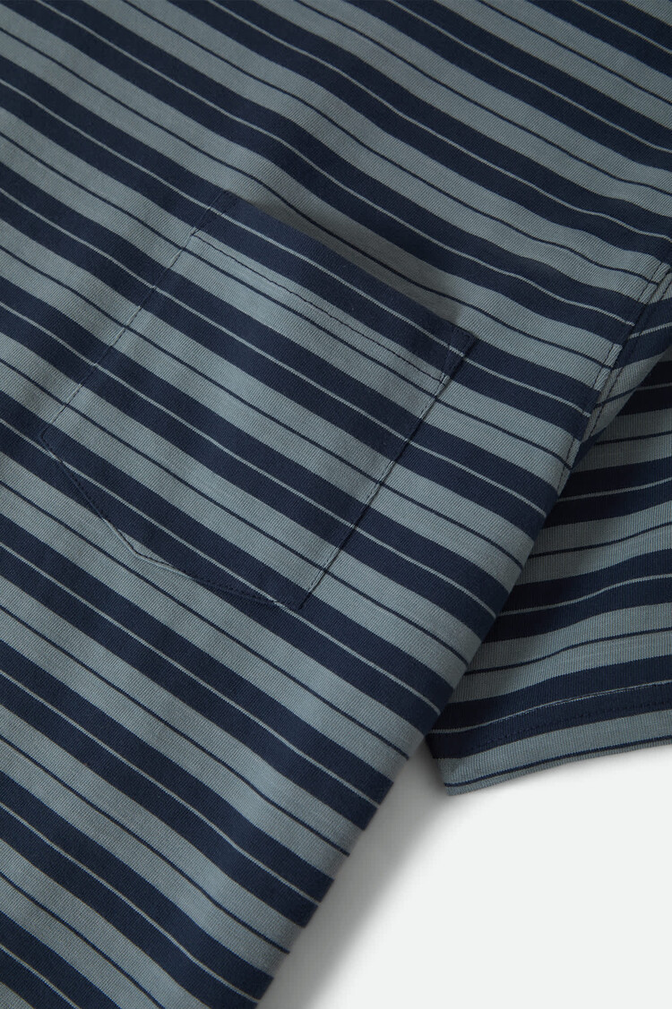 Brixton HOMMES NOVA STRIPE POCKET T-SHIRT