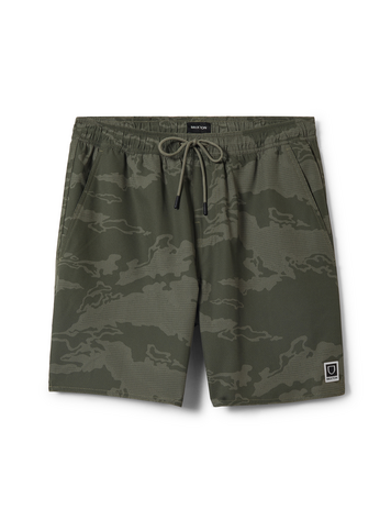 Brixton MEN'S JOURNEY ACTIVE SHORT OLIVE TIGER CAMO