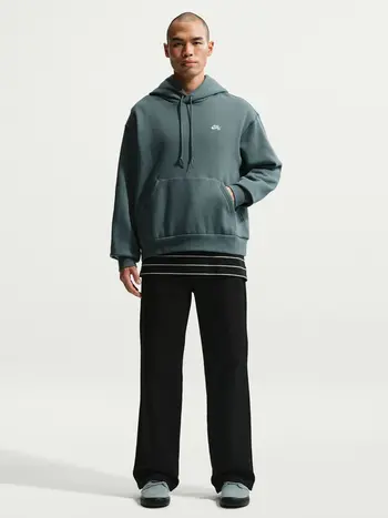 Nike SB MEN'S SB ESSENTIAL HOODIE MINERAL SLATE/WHITE