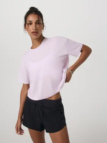 Vuori WOMEN'S ENERGY TEE LILAC BREEZE HEATHER