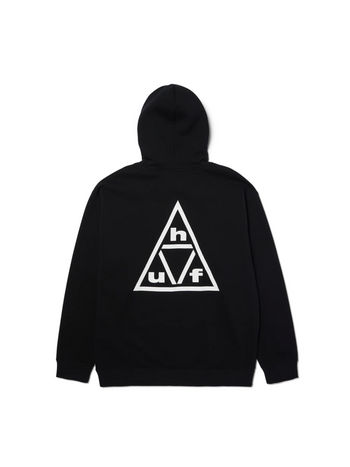 HUF MEN'S TRIPLE TRIANGLE PULLOVER HOODIE BLACK/WHITE