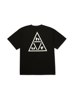 HUF MEN'S TRIPLE TRIANGLE SS T-SHIRT BLACK/WHITE