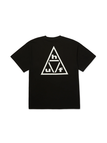 HUF HOMMES TRIPLE TRIANGLE SS T-SHIRT BLACK/WHITE