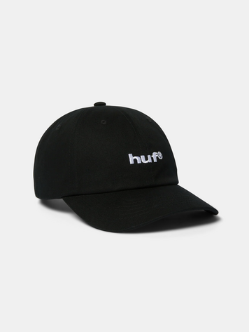 HUF HOMMES 89 EMBROIDERED 6 PANEL STRAPBACK HAT BLACK/WHITE