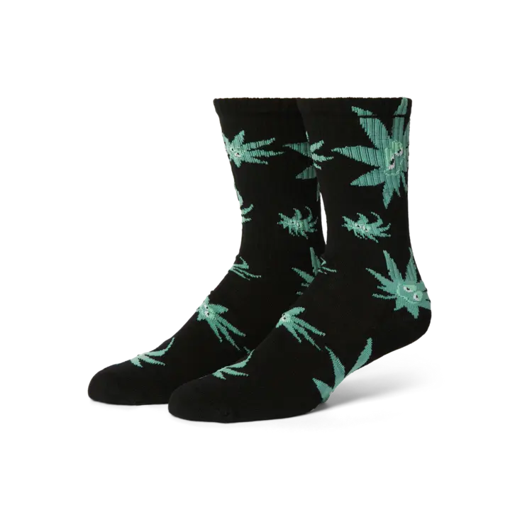 HUF MEN'S GREEN BUDDY EXHALE SOCKS