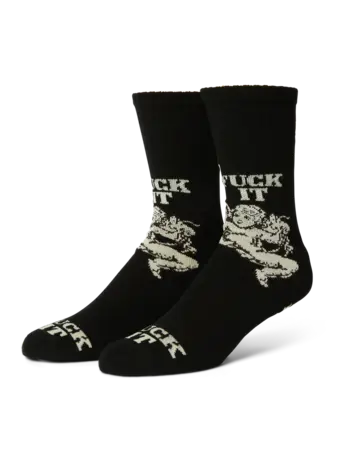 HUF HOMMES DIVINE CREW SOCKS BLACK