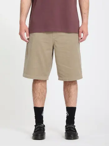 Volcom HOMMES FREAZY LOOSE ELASTICATED WAIST SHORT 22'' LIGHT KHAKI