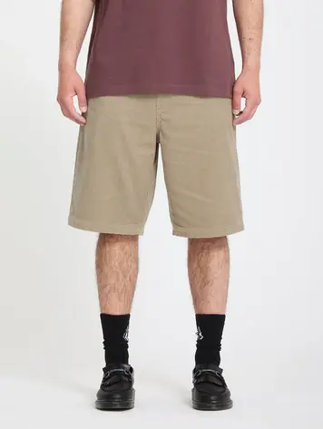 Volcom HOMMES FREAZY LOOSE ELASTICATED WAIST SHORT 22'' LIGHT KHAKI