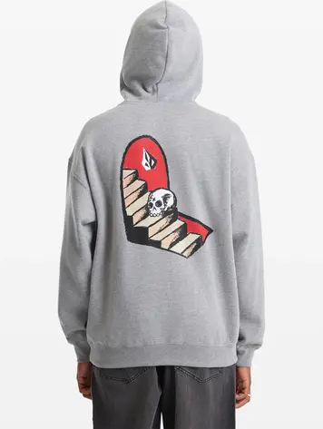 Volcom HOMMES FEATURED ARTIST SETH CONBOY PULLOVER HEATHER GREY