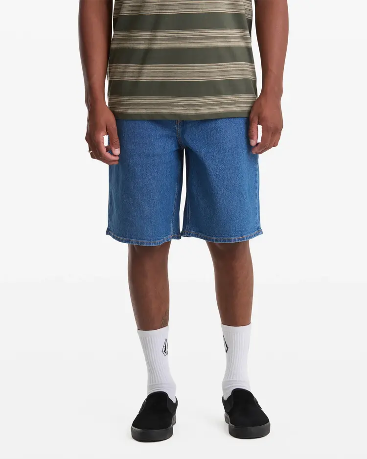 Volcom MEN'S BILLOW DENIM SHORTS 22"