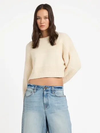 Volcom FEMMES DAYZ LIKE THIS SWEATER VINTAGE WHITE