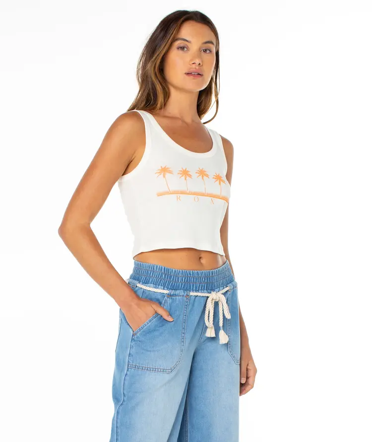 Roxy FEMMES FIVE PALM STRIPE TEE