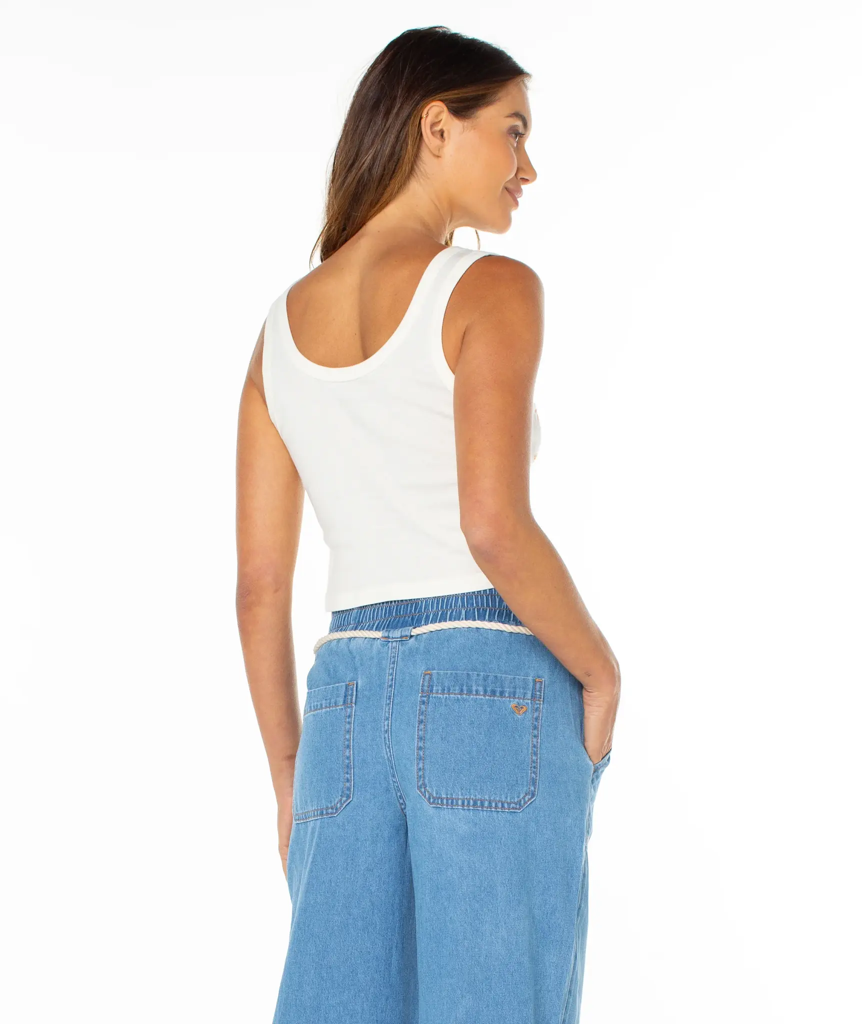 Roxy WOMEN'S FIVE PALM STRIPE TEE