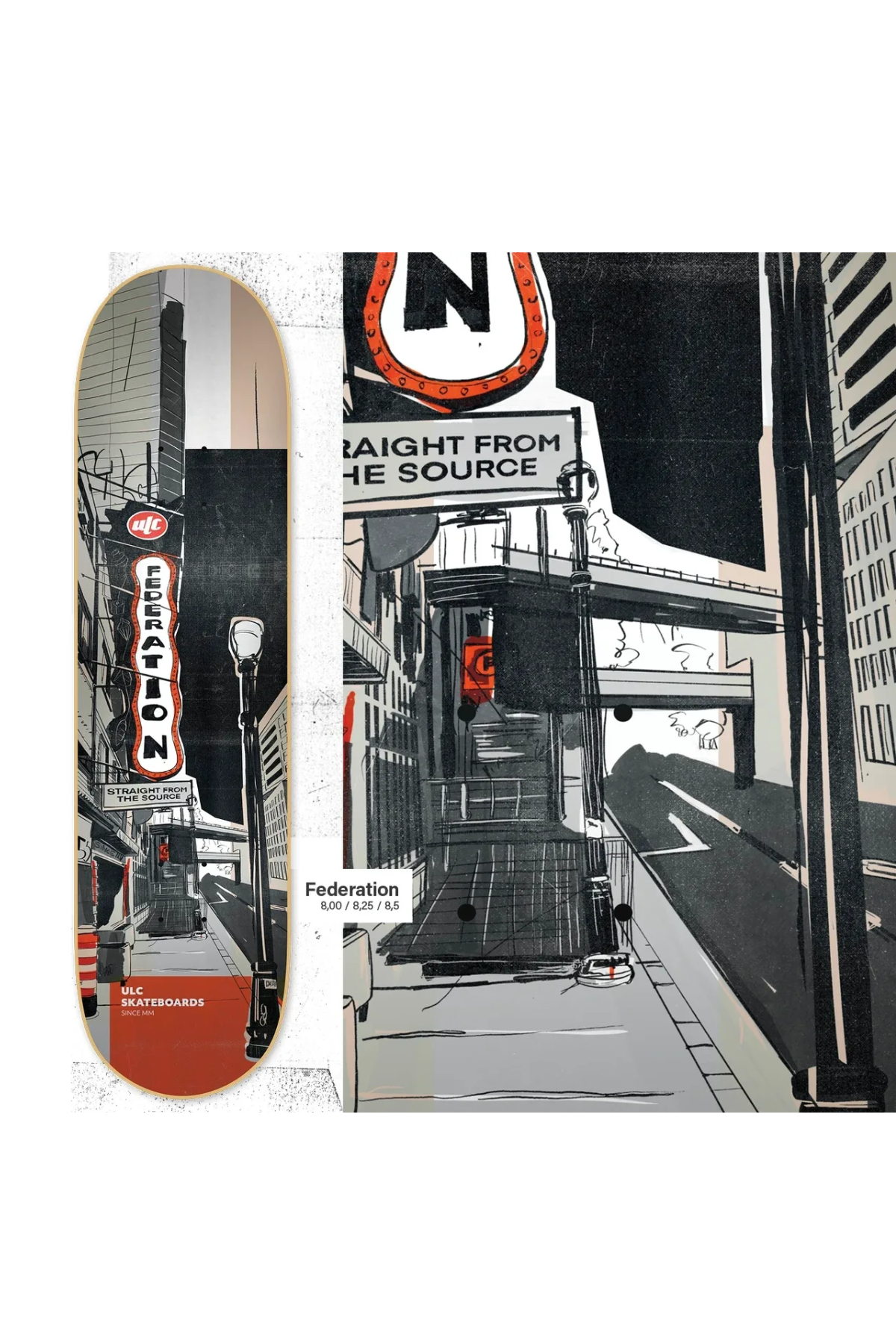 ULC FEDERATION SKATEBOARD DECK