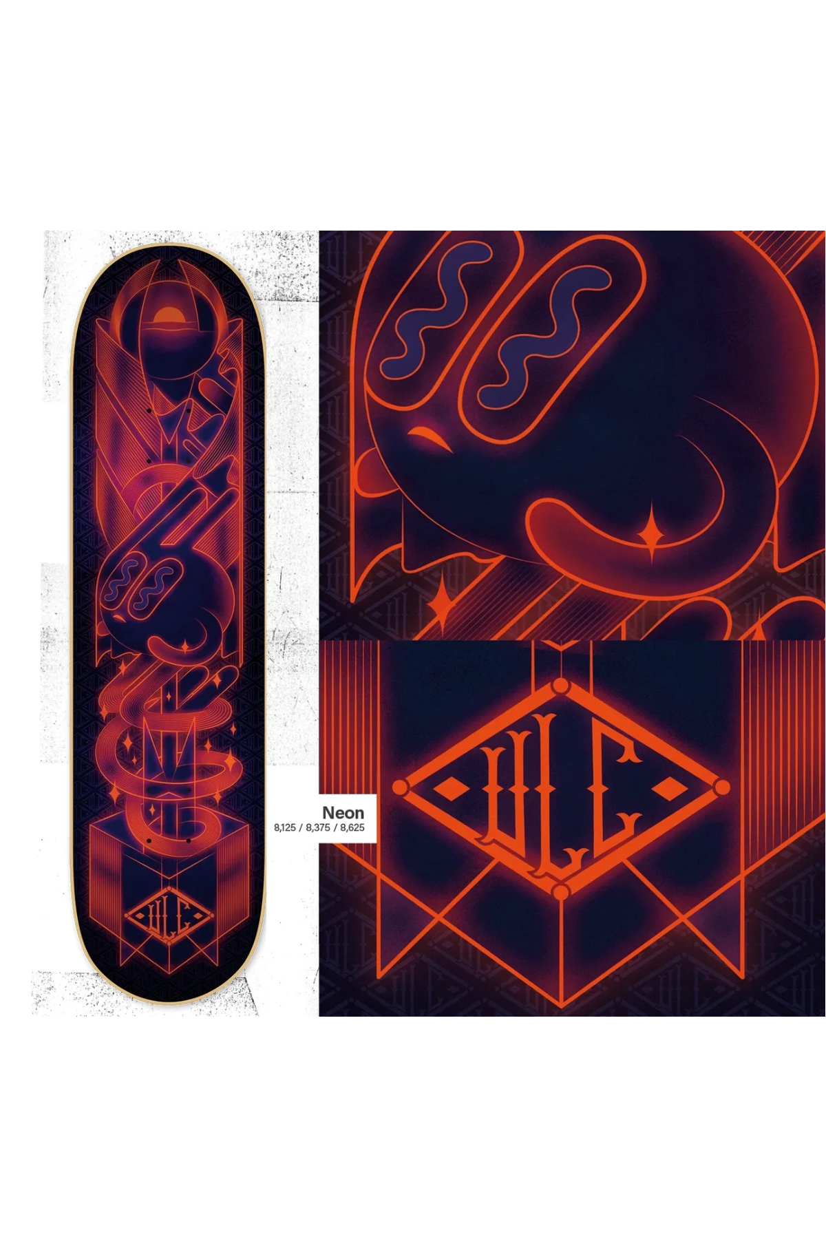 ULC NEON SKATEBOARD DECK