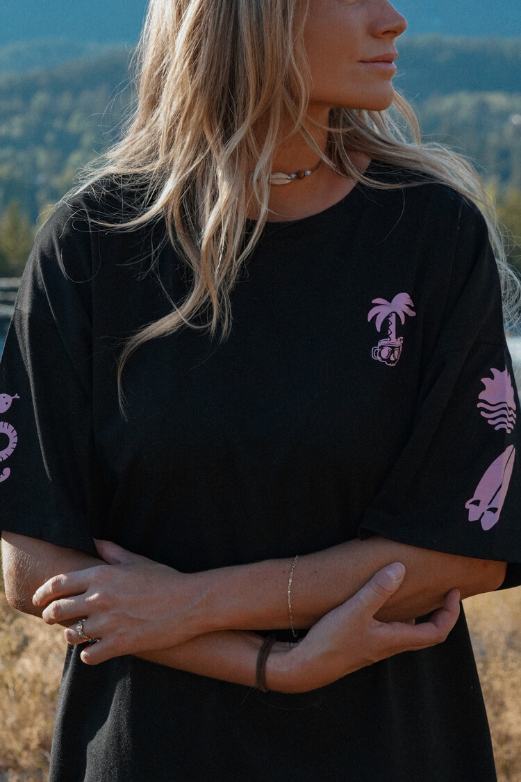 Notice the reckless WOMEN'S BAD DECISION TEE DRESS