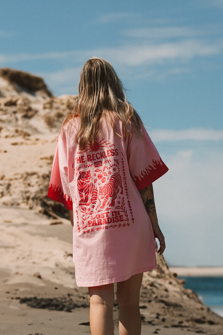 Notice the reckless WOMEN'S LOST IN PARADISE TEE DRESS