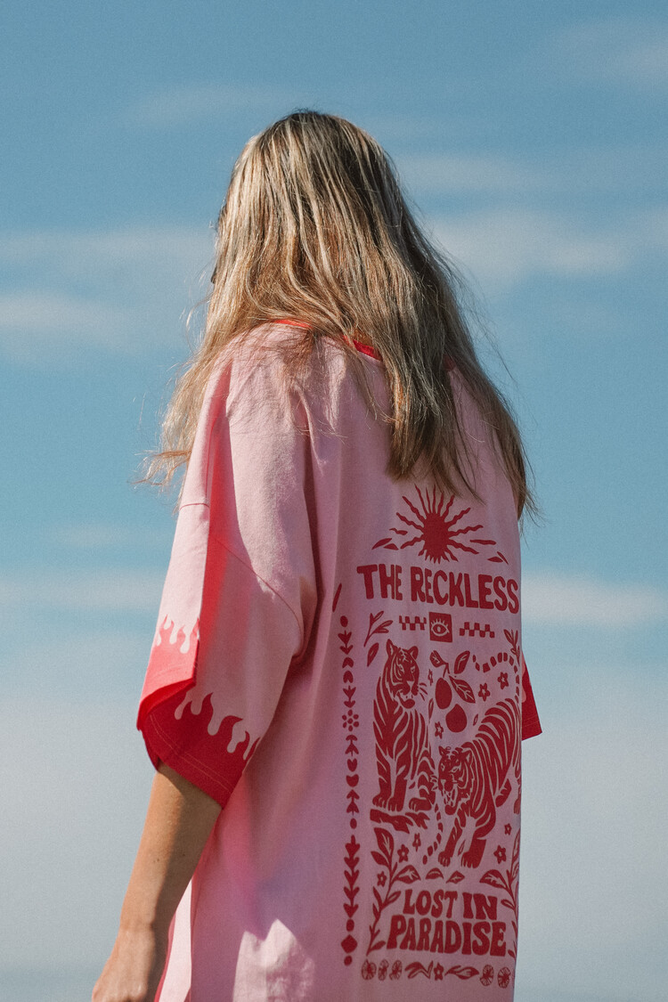 Notice the reckless WOMEN'S LOST IN PARADISE TEE DRESS