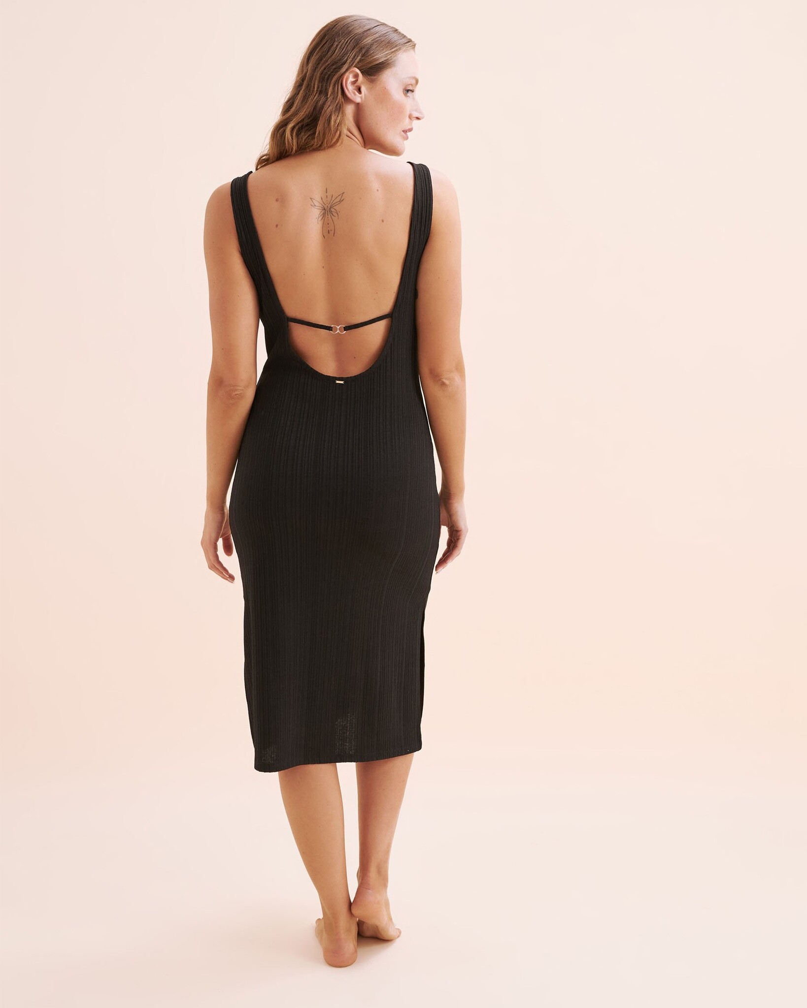 Everyday Sunday FEMMES KNIT RIBBED COVER UP DRESS