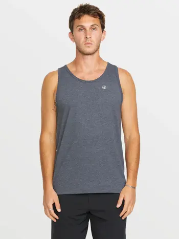 Volcom HOMMES SOLID HEATHER TANK DARK BLACK HEATHER