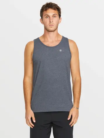 Volcom HOMMES SOLID HEATHER TANK DARK BLACK HEATHER