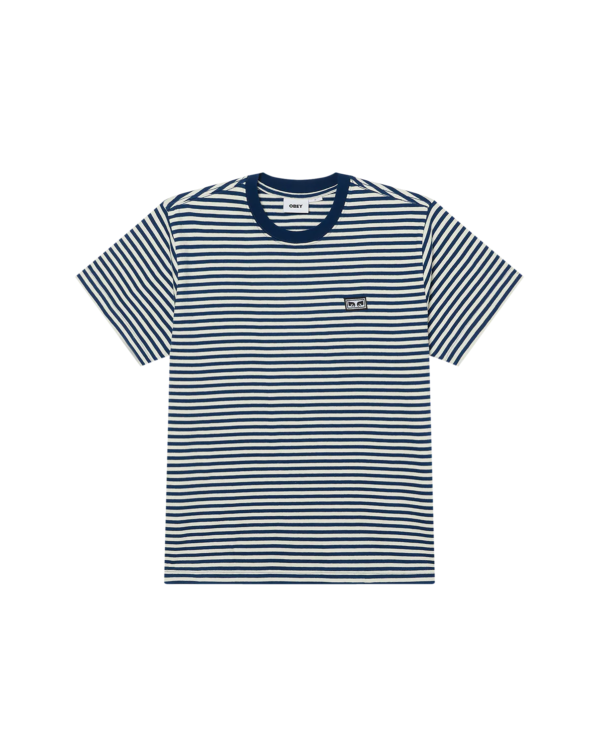 Obey MEN'S ESTABLISHED WORKS EYES STRIPE TEE