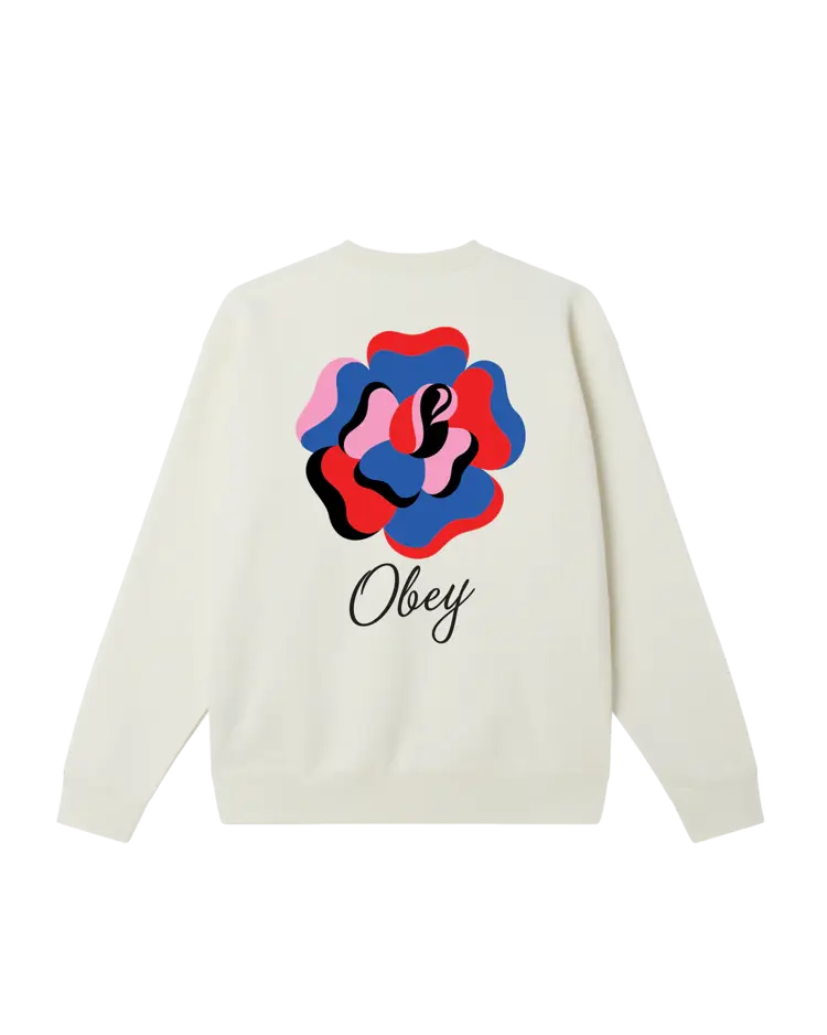 Obey MEN'S PAPER ROSE CREW