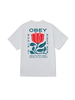 Obey HOMMES IN BLOOM CLASSIC T-SHIRT WHITE