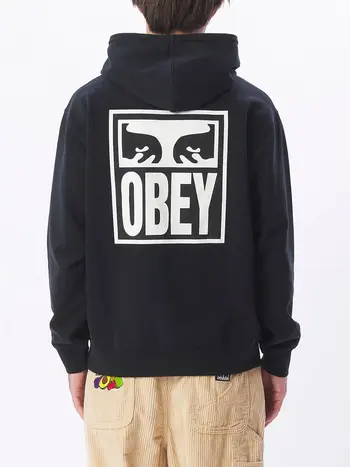 Obey HOMMES EYES ICON2 FRENCH TERRY HOODIE BLACK