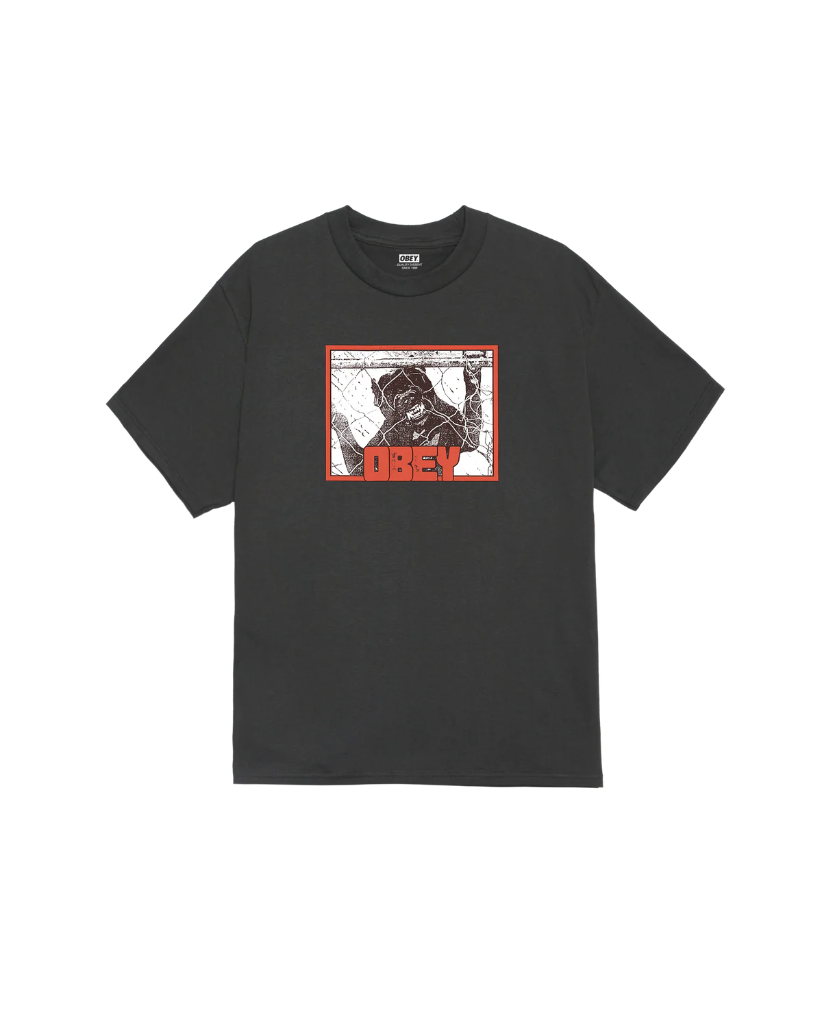 Obey MEN'S BEWARE CLASSIC T-SHIRT VINTAGE