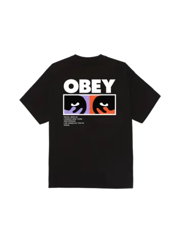 Obey HOMMES ALWAYS WATCHING CLASSIC T-SHIRT BLACK