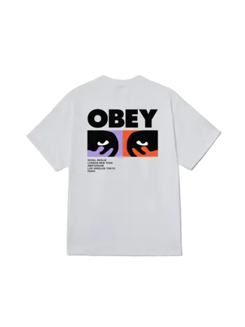 Obey MEN'S ALWAYS WATCHING CLASSIC T-SHIRT WHITE