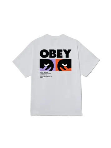 Obey MEN'S ALWAYS WATCHING CLASSIC T-SHIRT WHITE
