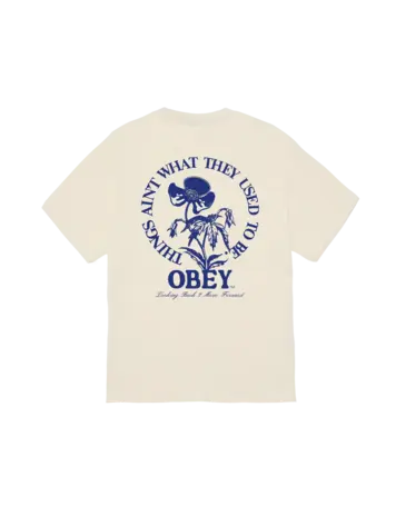 Obey MEN'S MOVE FORWARD CLASSIC T-SHIRT CREAM