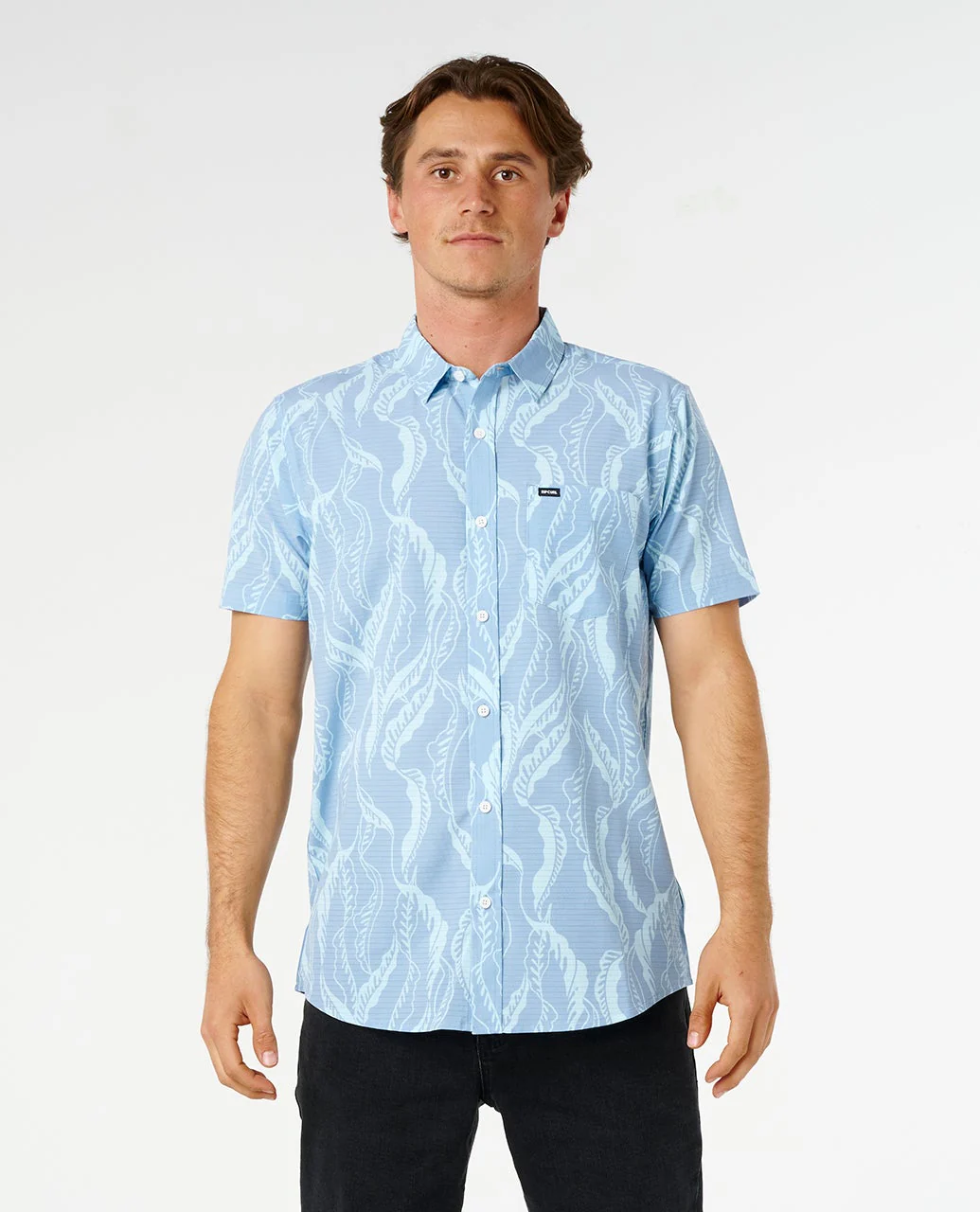 RIP CURL MEN'S VAPORCOOL SESSIONS AEROTECH SHORT SLEEVE SHIRT