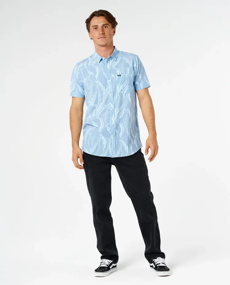 RIP CURL HOMMES VAPORCOOL SESSIONS AEROTECH SHORT SLEEVE SHIRT