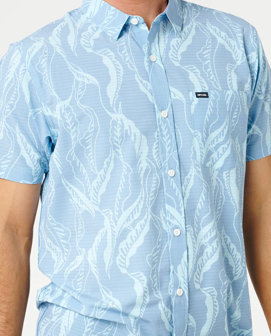 RIP CURL MEN'S VAPORCOOL SESSIONS AEROTECH SHORT SLEEVE SHIRT