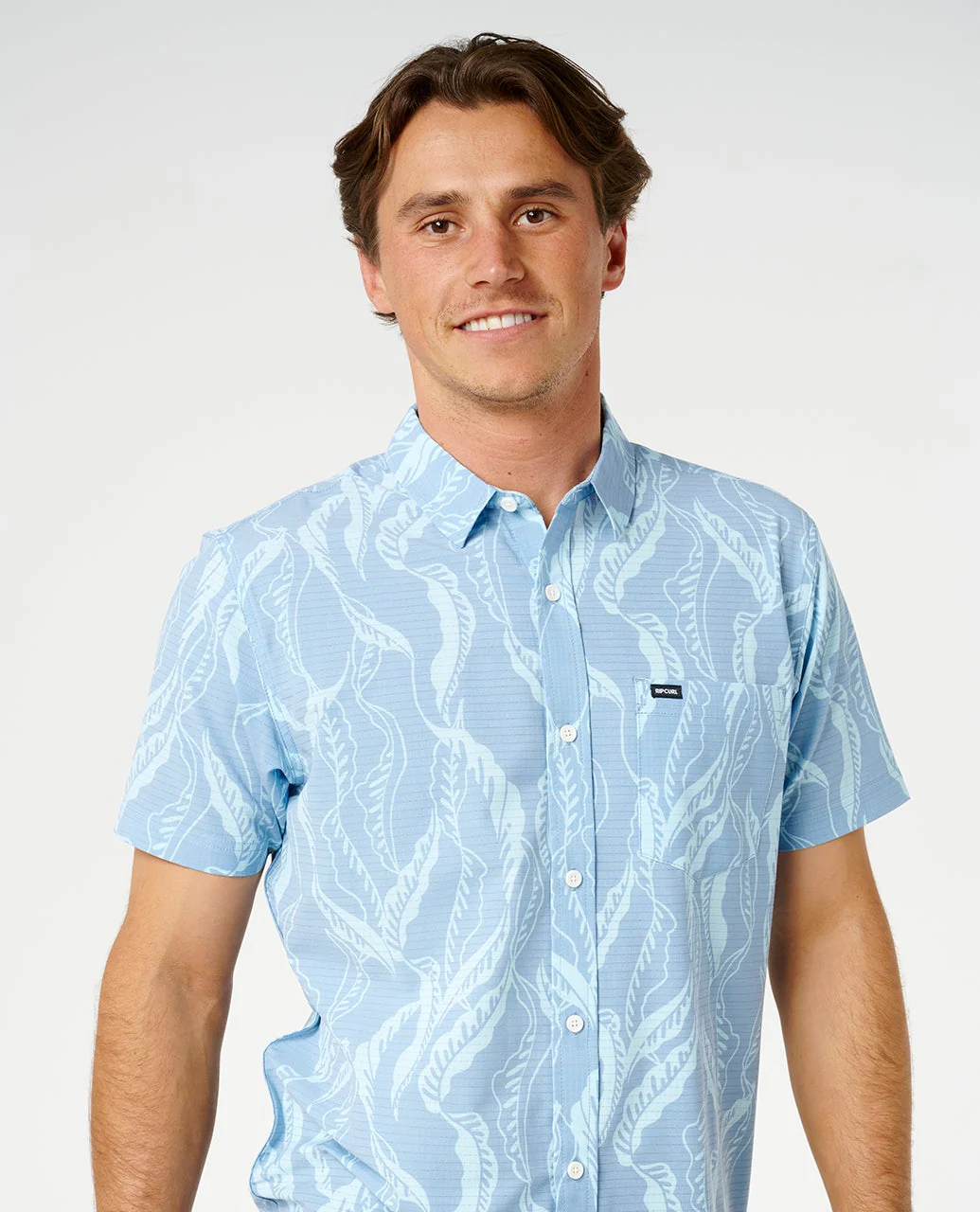 RIP CURL MEN'S VAPORCOOL SESSIONS AEROTECH SHORT SLEEVE SHIRT