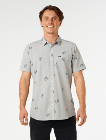 RIP CURL MEN'S VAPORCOOL SESSIONS AEROTECH S/S SHIRT FATIGUE
