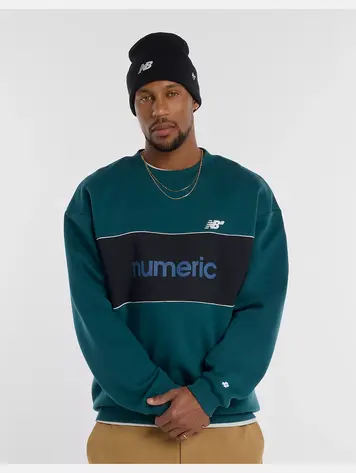New Balance HOMMES NUMERIC TEAM CREW MEDUSA GREEN