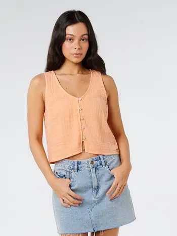 RIP CURL WOMEN'S PREMIUM SURF TOP PAPAYA