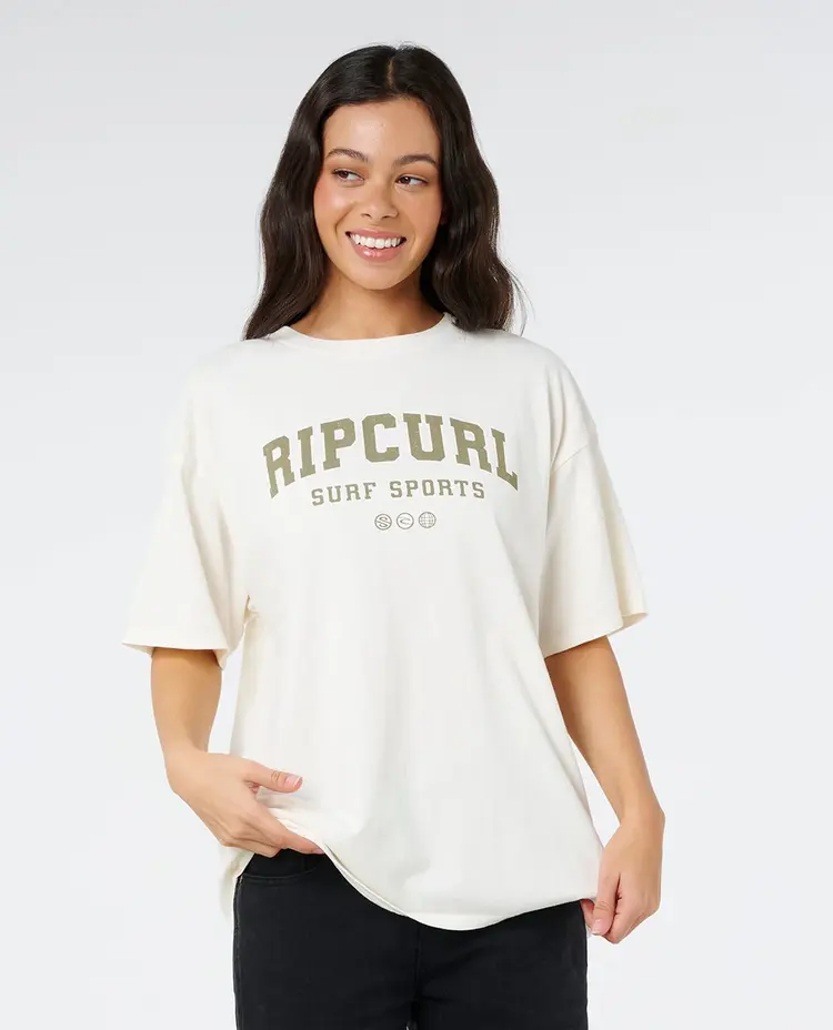 RIP CURL WOMEN'S VARSITY SPORTS HERITAGE TEE