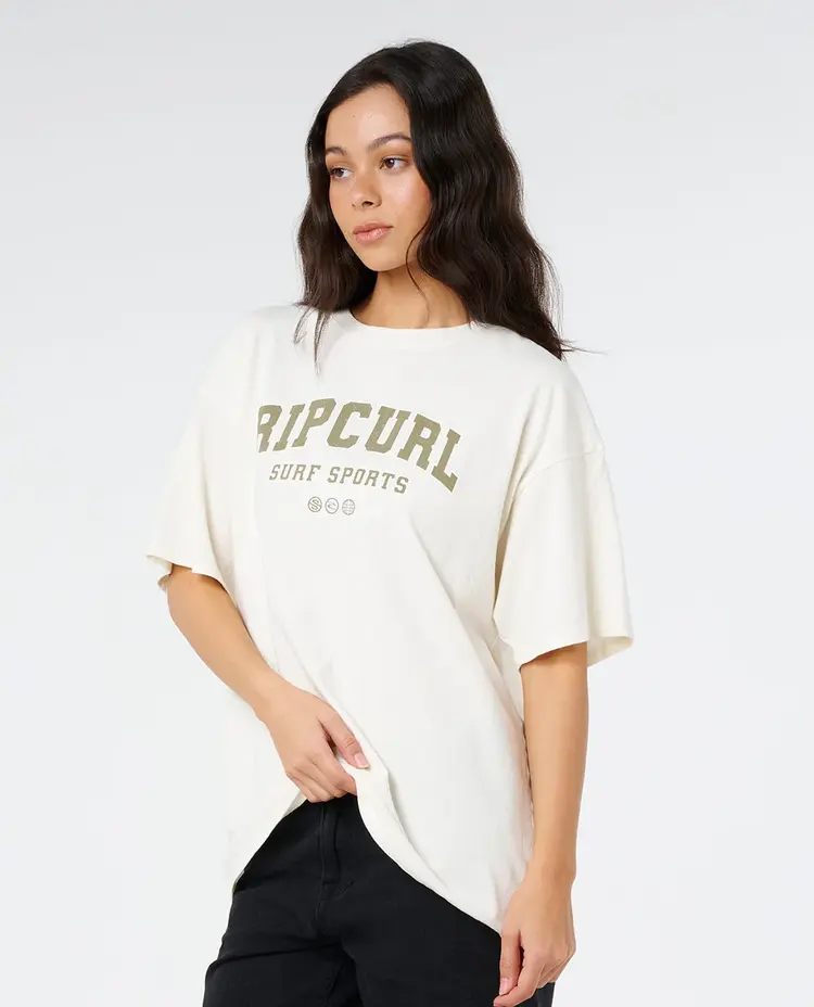 RIP CURL WOMEN'S VARSITY SPORTS HERITAGE TEE